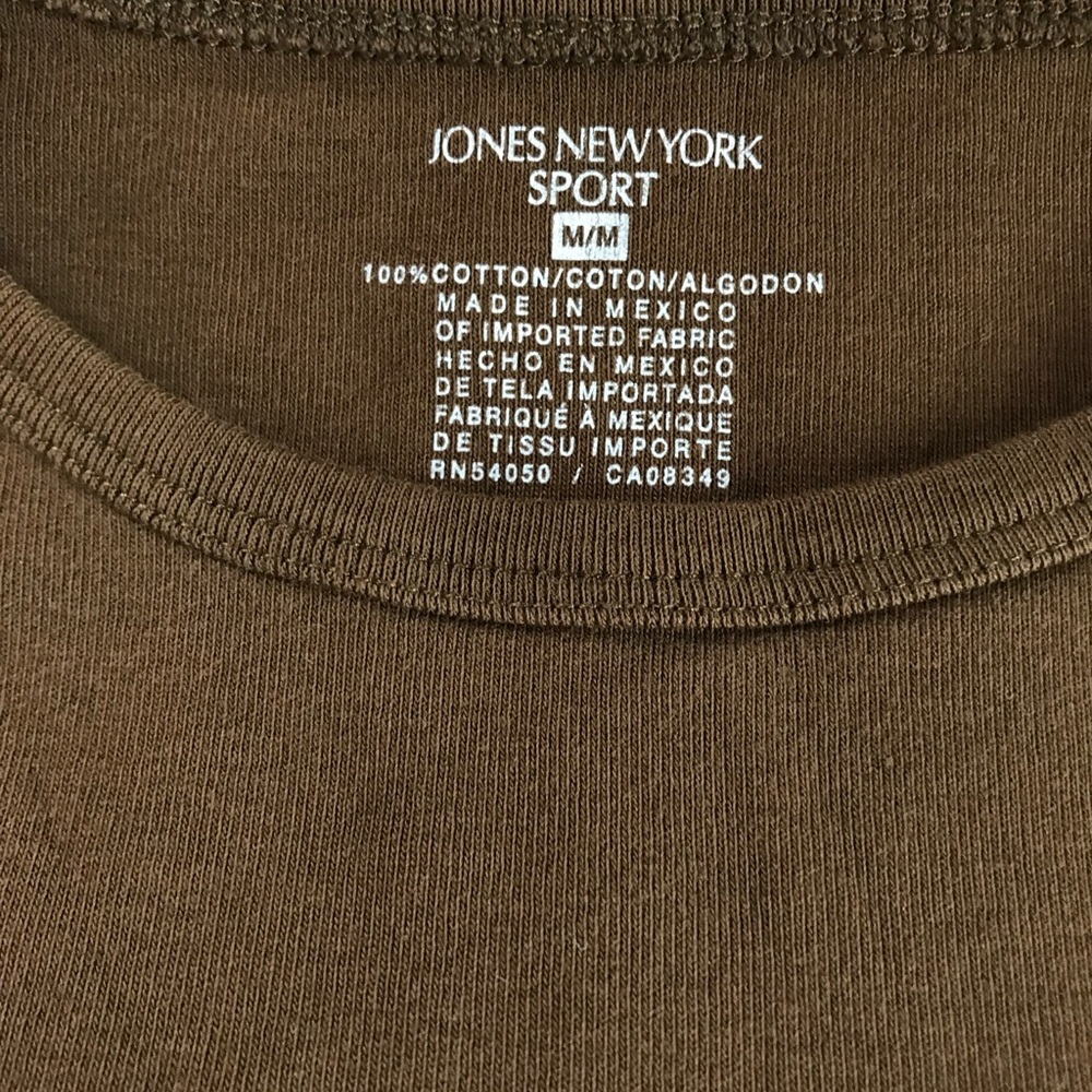 Jones New York Women's Brown t-shirt